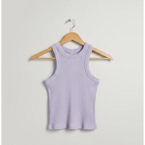 Cotton On Kids Girls Size 4 Lavender Purple Ribbed Tank Top